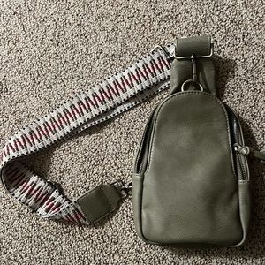 Anthropologie Green Sling bag